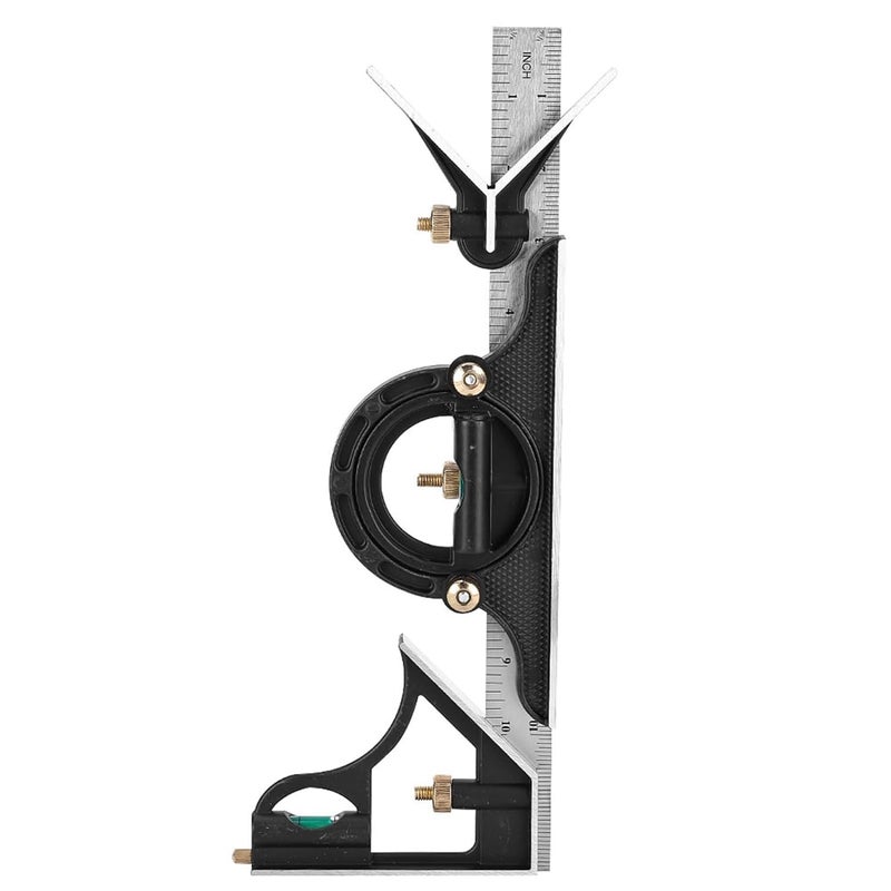 Stainless Steel Angle Ruler Protractor 0 180 Degree for Woodworking Construction - Image 4