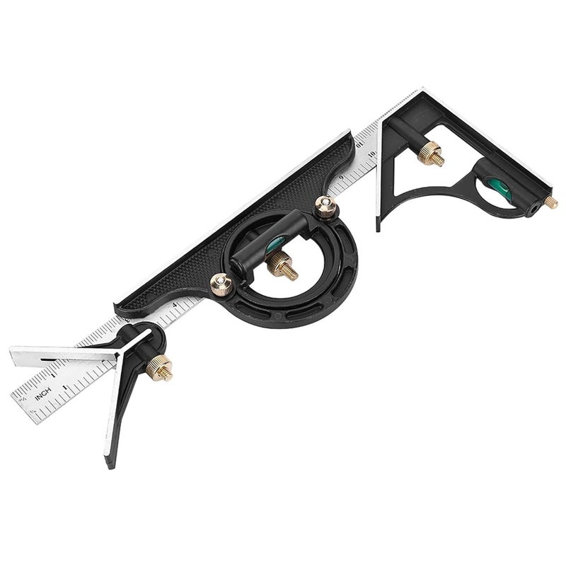 Stainless Steel Angle Ruler Protractor 0 180 Degree for Woodworking Construction - Image 5