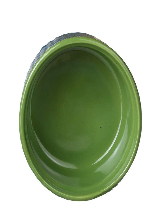 Caffeine Ceramic Handmade Blue & Green Ramekins Bowl (Set of 1) - Image 5