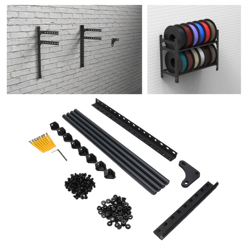3D Printer Filament Storage Rack Aluminum Alloy Wall Mount Consumable Organizer Shelf for 200mm Diameter Spool - Image 5
