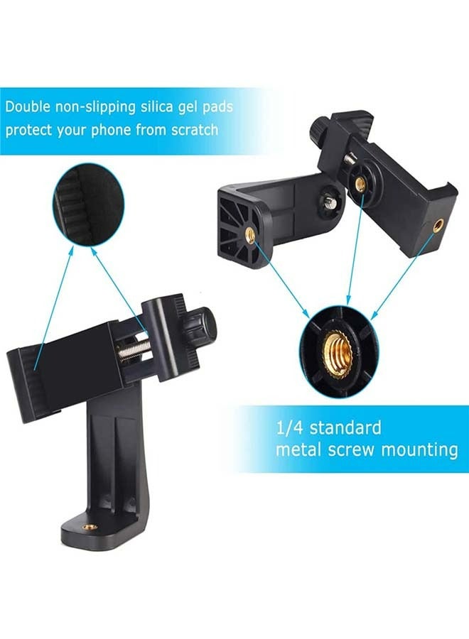 صوجي حامل ثلاثي القوائم/حامل هاتف محمول مع حامل عمودي للهواتف الذكية ومحول 360 درجة للهواتف المحمولة - Image 3