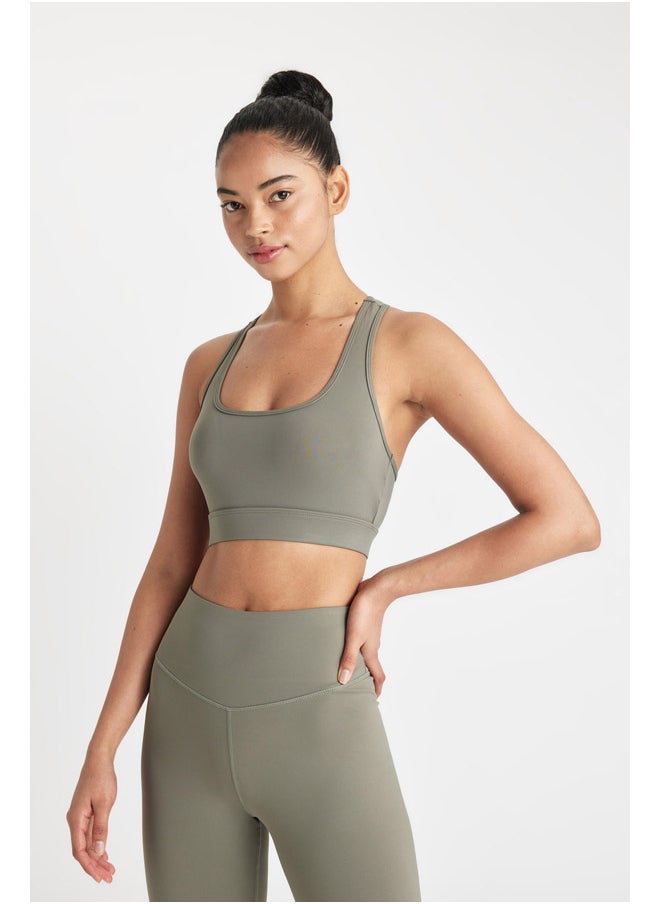 DeFacto - Woman Knitted Crew Neck Short Sleeve Bralette - Image 1