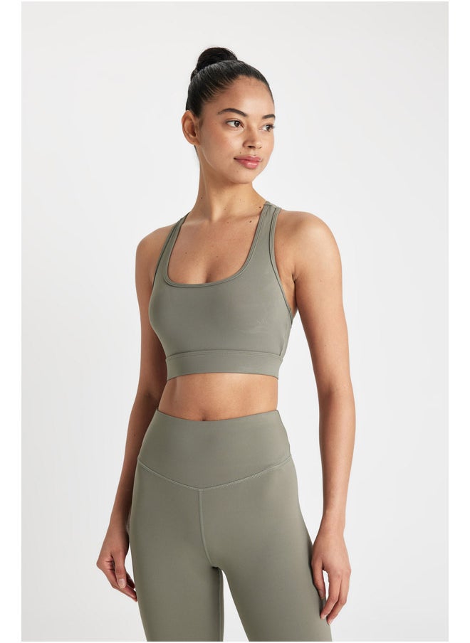 DeFacto - Woman Knitted Crew Neck Short Sleeve Bralette - Image 1