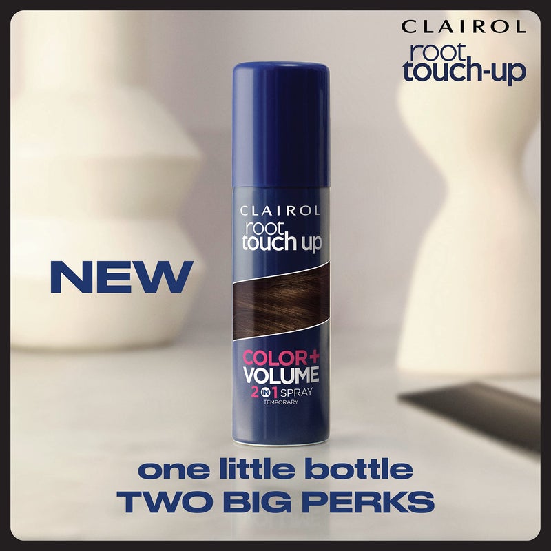 CLAIROL سبراي كليرول لتلوين الجذور + الحجم 2 في 1 مؤقت، لون شعر بني فاتح، عبوة 1 - Image 3