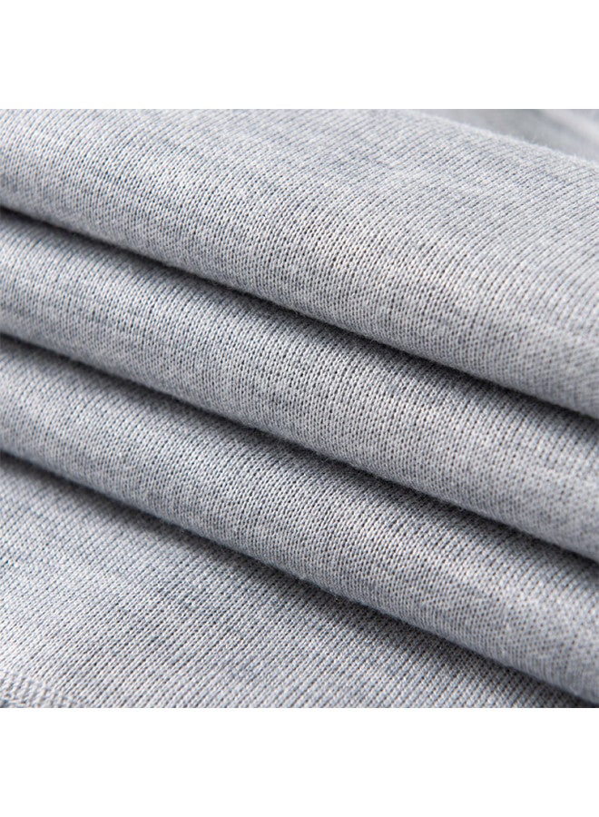 Geniolamode Semir Group Men's Winter Crew Neck Base Layer Knit Sweater Light Gray 3XL - Image 2