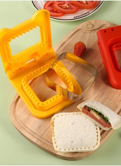 OAGA Uncrustable Sandwich Maker Cutters for Kids Lunch, Mini Cookie Cutter and Sealer, Bread Toast Breakfast Making Mold Make  - Image 5