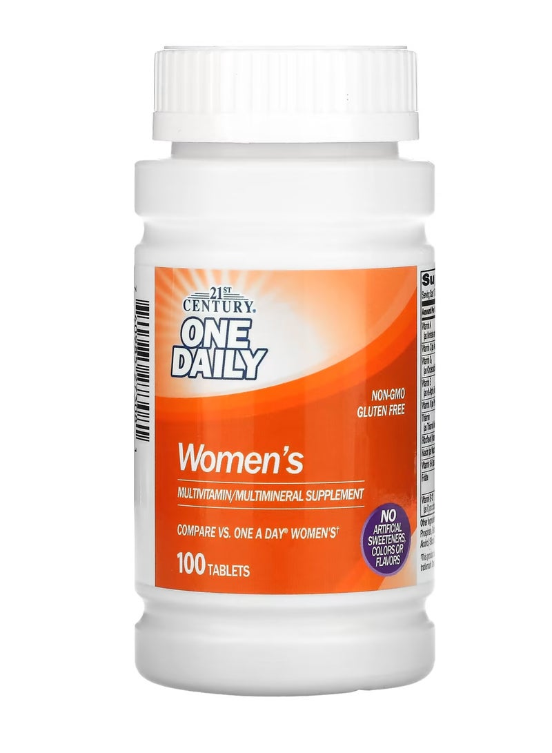21st Century One Daily 50+ Multivitamin Multimineral Supplement - 100 Tablets - Image 1