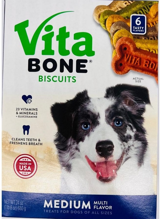 Vita Bone Biscuit Treats for Dogs Medium Multi Flavors - Image 1