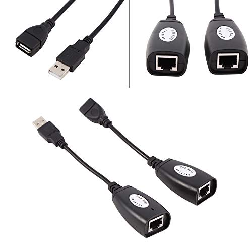 Ashata USB to RJ45 Adapter,USB 2.0 to RJ45 Ethernet Extension Extender Network Adapter Cable Wired LAN Ideal for Use with USB Cameras, Printers, Web Cameras, Keyboard, Mouse Extensions - Image 4