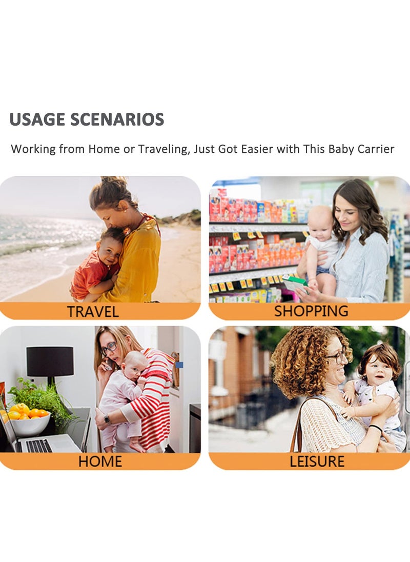 Generic - Toddler Carrier, Portable Adjustable Child Sling, Ergonomic One Shoulder Labor Saving Polyester Half Wrapped Toddler Sling with Anti-Slip Particles, for6-36 Months - Image 1