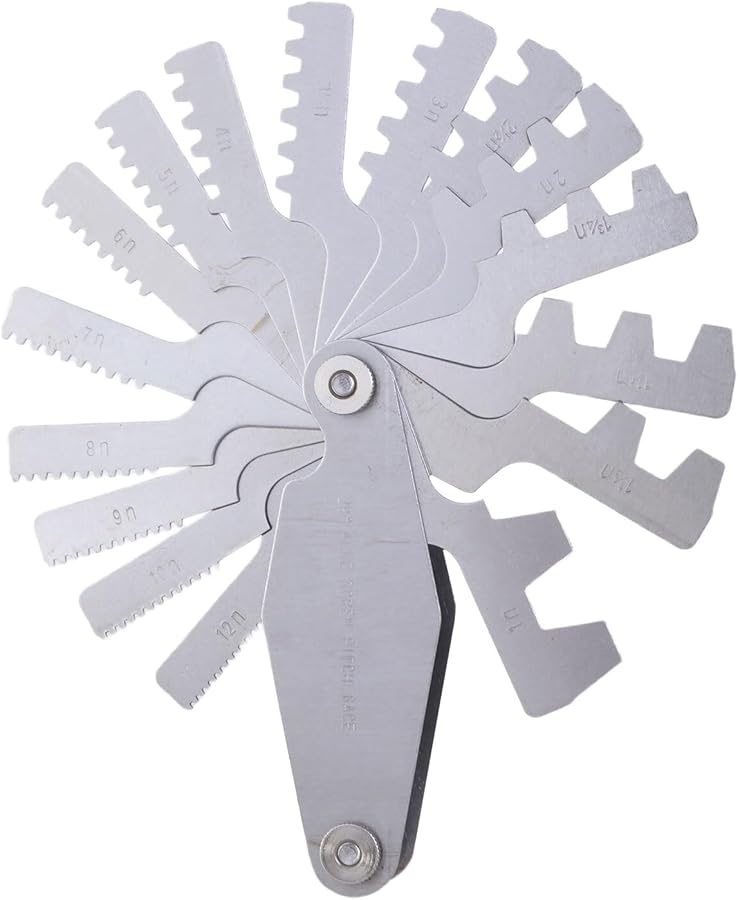 29 درجة مؤشر الخيط T أداة قياس المسمار مقياس متري واضح للاستخدام الصناعي - Image 1