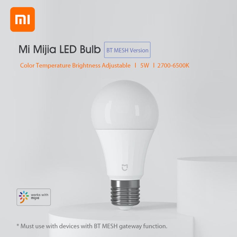 Smart Bulb E27 Base 5W Adjustable Color Temperature 2700K To 6500K - BT MESH Compatible LED Lamp For Home Lighting - Image 3