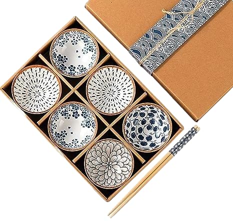 PRAYAS Ceramic Cuisine Bowl Set - Set of 6 | Versatile Serving Bowls for Snacks, Soup, Dessert, Salad, Noodles, Pasta, Oatmeal & Rice | Elegant Dinner Bowls for Kitchen & Dining - Image 1