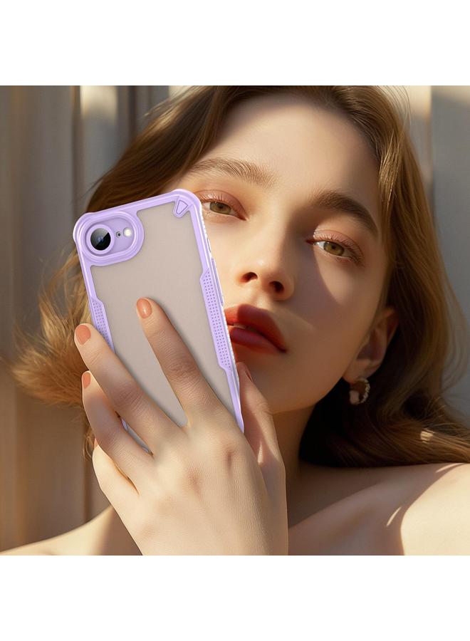 S-TOP Case For iPhone 16e Armor Glaze PC Hybrid TPU Phone Case - Image 3