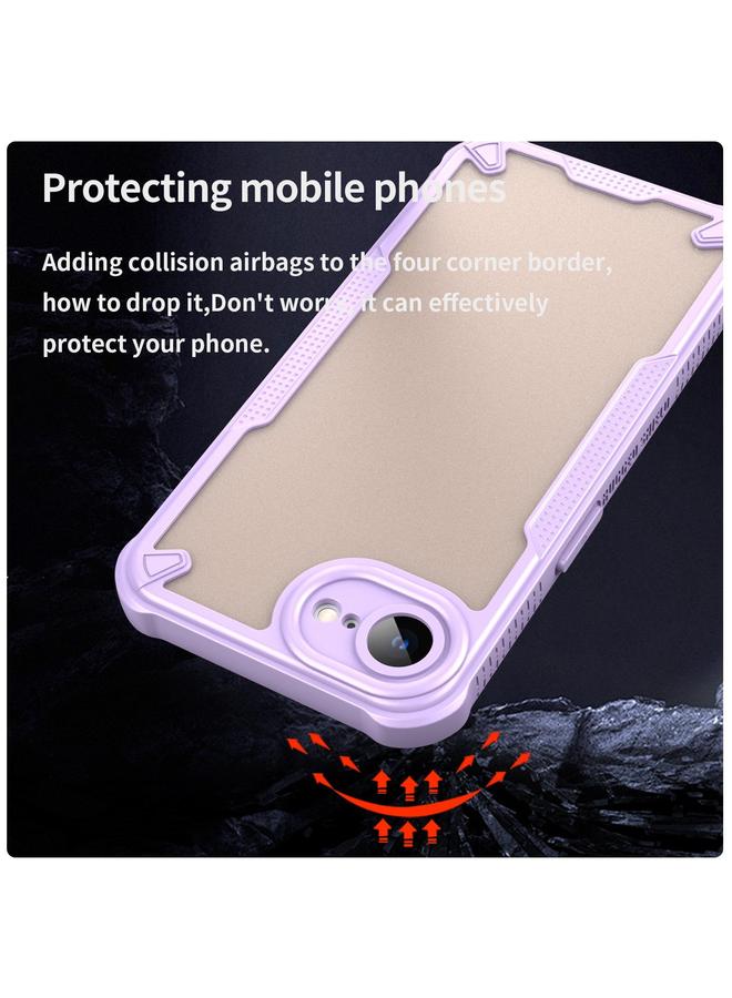 S-TOP Case For iPhone 16e Armor Glaze PC Hybrid TPU Phone Case - Image 4