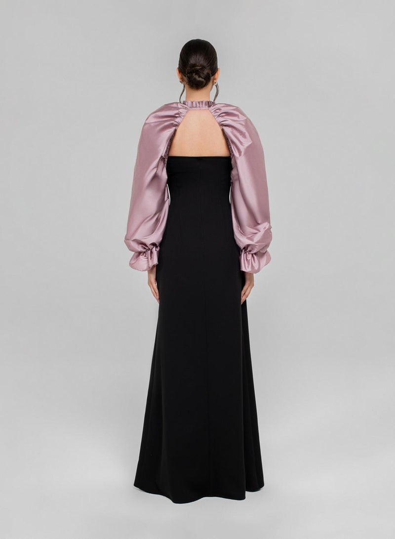 CHASE Puff Sleeve Cut Out Maxi Dress - Image 2