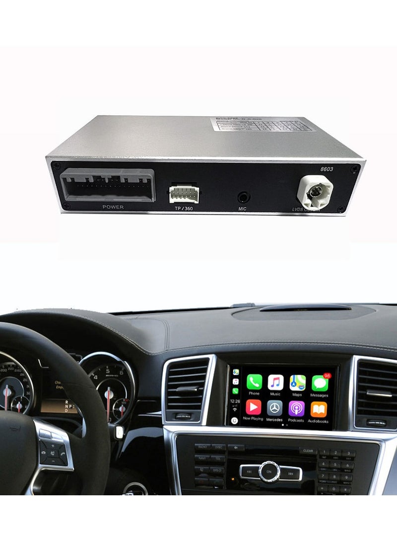 رايموس ترقية الوسائط المتعددة لنظام Raymos Wireless Carplay وواجهة Android Auto لنظام Linux لسيارة Mercedes Benz NTG4.5 - تشغيل الصوت والفيديو المحلي ورسم خرائط الهاتف، ودعم تثبيت نظام AHD الأمامي والخلفي مع كاميرا بانورامية بزاوية 360 درجة - Image 1