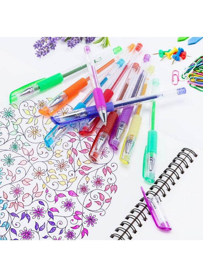 TANMIT Gel Pens, 33 Color Gel Pen Fine Point Colored Pen Set With 40% More Ink For Adult Coloring Books, Drawing, Doodling, Scrapbooks Journaling - Image 5