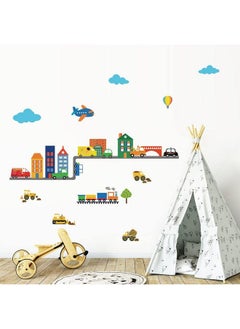 decalmile Construction Vehicles Wall Decals Cars Transportation Boys Wall Stickers Baby Nursery Childrens Bedroom Living Room Wall Decor  - Image 3