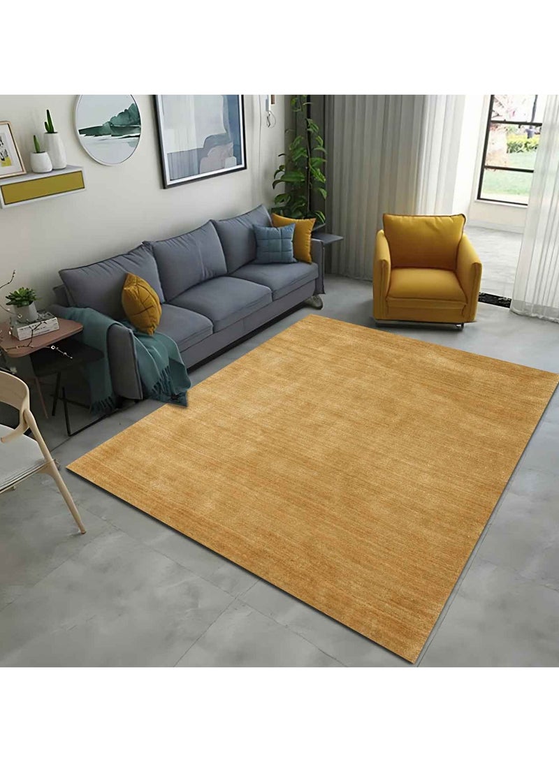 TULIP -100% BAMBOO SILK RUG- 150X230 CM- GOLD - Image 1