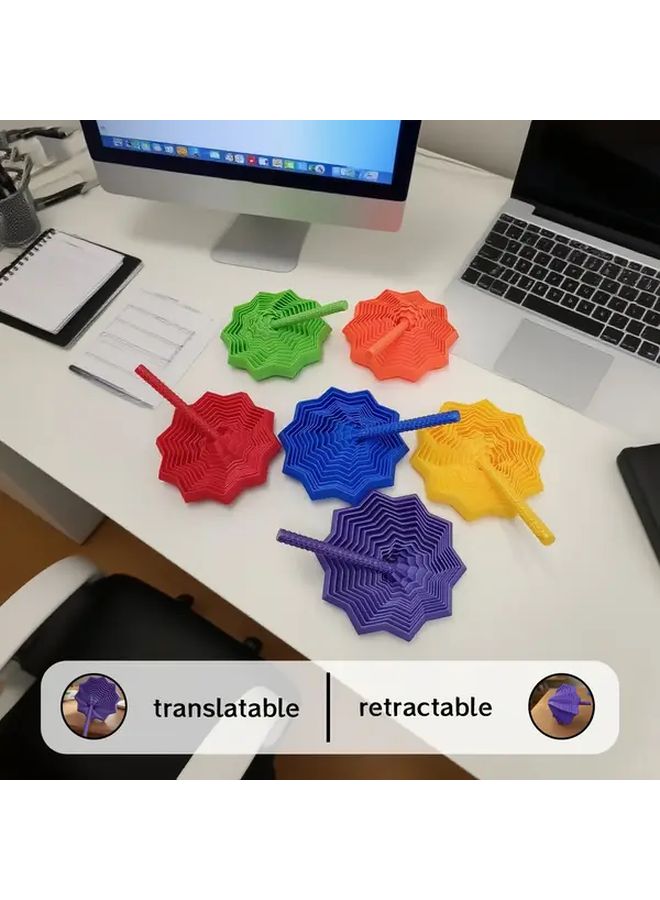 Red 3D Printed Star Shaped Finger Fidget Torque Toy 14 Plus - Image 1