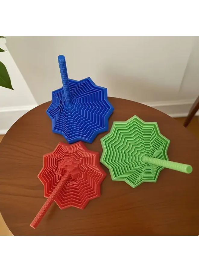 Red 3D Printed Star Shaped Finger Fidget Torque Toy 14 Plus - Image 3
