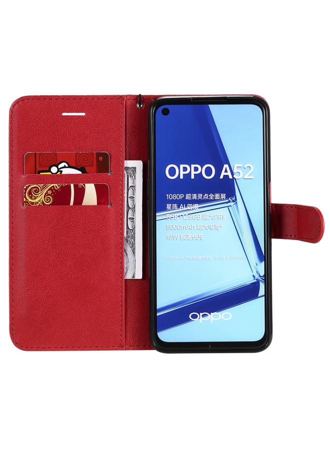 S-TOP Case For Oppo A52 / A72 / A92 Solid Color Horizontal Flip Protective Leather Case with Holder & Card Slots & Wallet & Photo Frame & Lanyard - Image 4