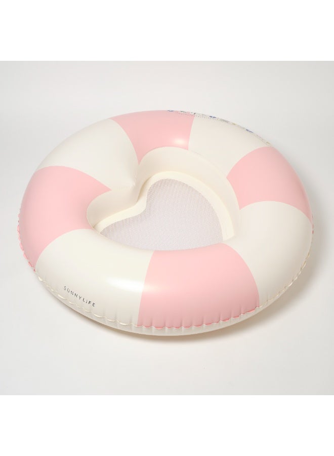 SUNNY LIFE Tube Pool Ring for Kids – Summer Swim Float, Stylish Inflatable for Pool, Beach & Vacations – Luxe Pink Stripe Stole My Heart, Swimming Accessories for Girls & Boys - Image 4