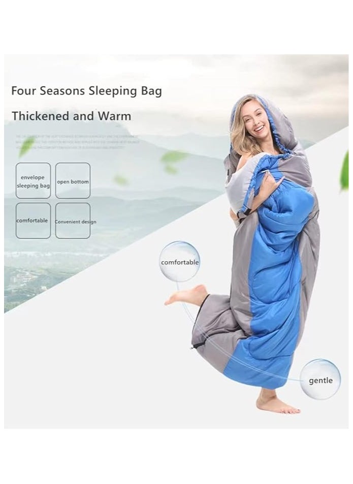 Cool Baby Style COOL BABY Extra Wide Sleeping Bag - Lightweight Waterproof Warm Adult Camping Sleeping Bag with Compression Bag, Backpacking Sleeping Bag for Outdoor Camping Hiking and Travel (Orange)  - Image 3