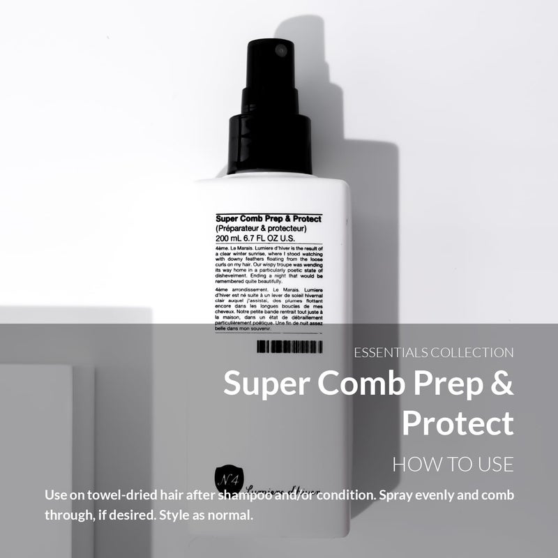Number 4 Super Comb & Protect, Leave In Conditioner Spray, Heat Protectant for Hair, 6.7 oz - Image 3