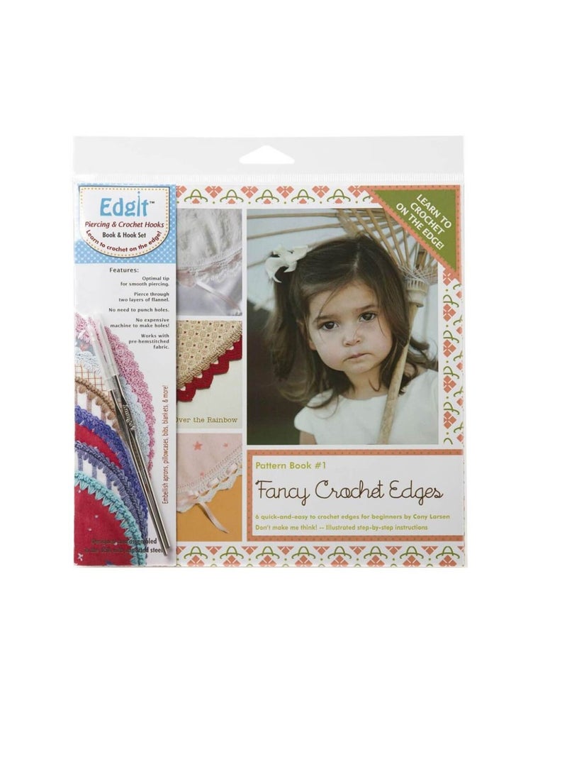 بيرسينغ كوول إيدجيت ثقب الكروشيه هوك ومجموعة كتب حواف الكروشيه الفاخرة - Image 3
