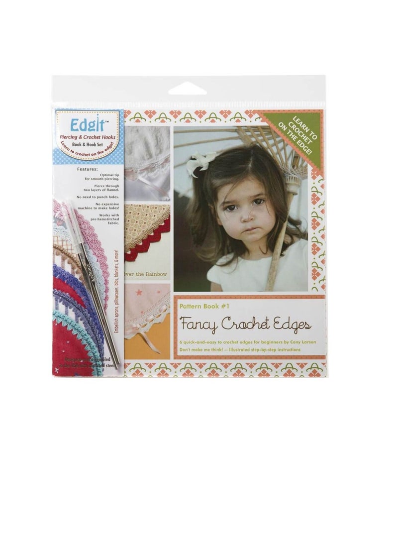 بيرسينغ كوول إيدجيت ثقب الكروشيه هوك ومجموعة كتب حواف الكروشيه الفاخرة - Image 2