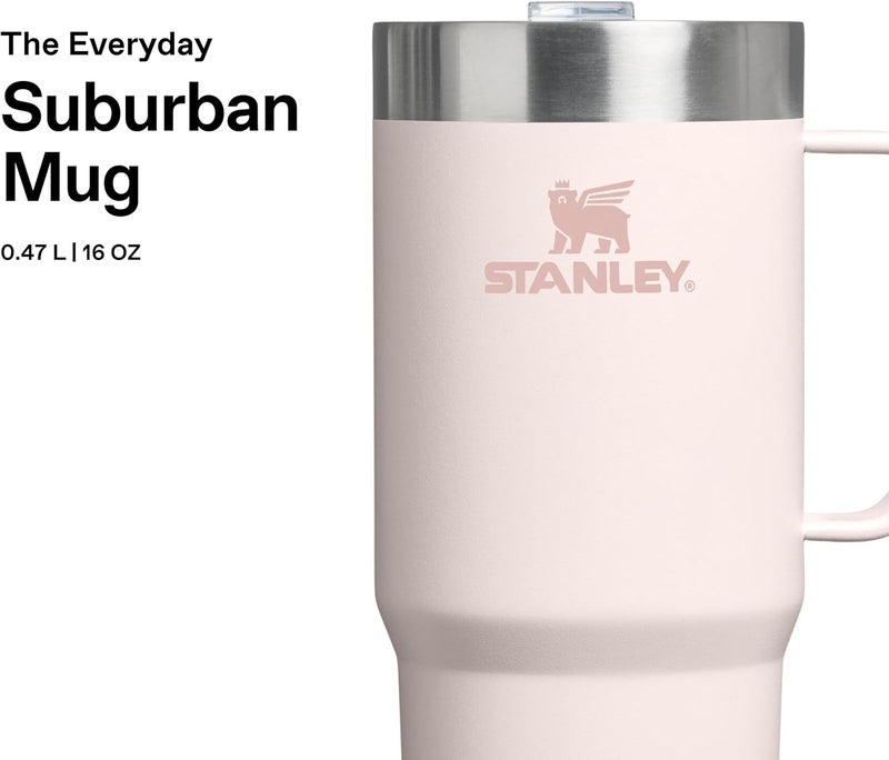 Stanley The Everyday Suburban Mug 0.47L / 16oz Rose Quartz - Insulated Travel Mug - Image 3