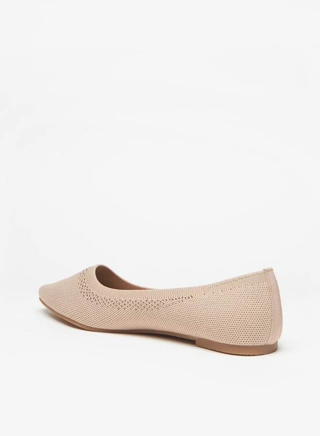 فلورا بيلا Women's Textured Slip-On Ballerina Shoes