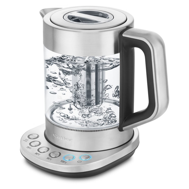 كاتلر Catler Electric Kettle 1.5L , KE 510 Variable Temperature– Glass Tea Kettle with 4 Temperature Settings (70–100°C), Stainless Steel Tea Strainer, Keep Warm Function, Auto Shut-Off - Image 1