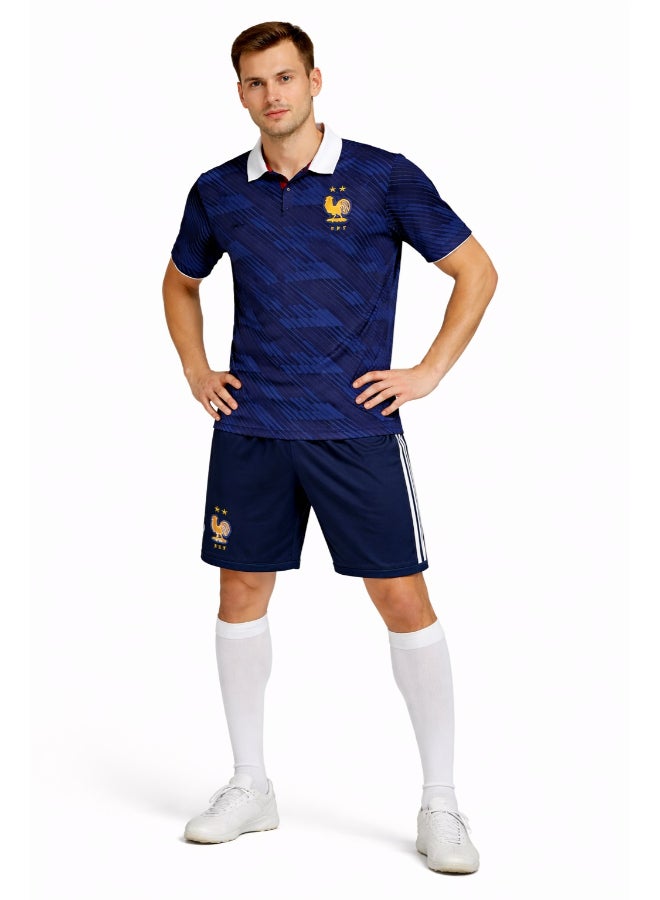 Toyland Men’s France 2026 World Cup Home Jersey Kit – Football Shirt & Shorts Set-XL - Image 2