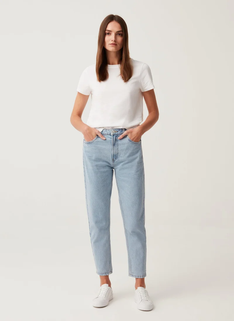 او في اس OVS Womens Straight Jeans - Blue