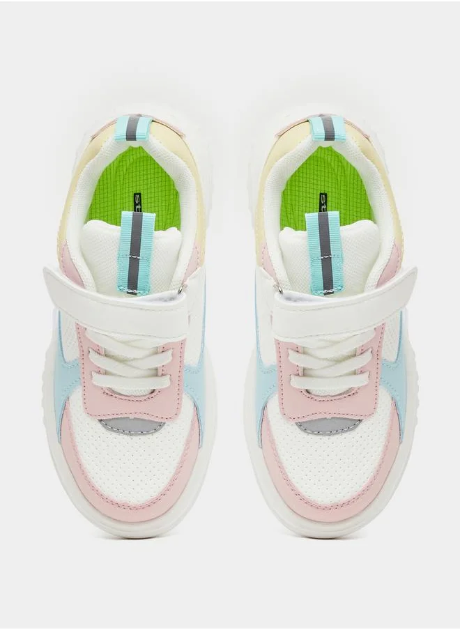 Styli Color Block Panelled Sneakers
