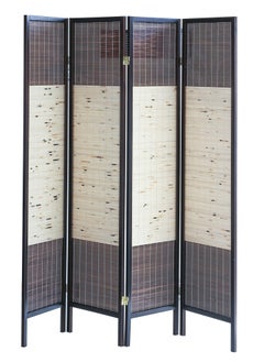 AFT Stylish Design Bamboo Room Divider – Tall Folding Privacy Screen for Effective Room Separation, Portable Freestanding Wall Divider with Elegant Woven Bamboo Mesh, Perfect for Home and Office Use. (Dark Walnut) Arfan  - Image 3