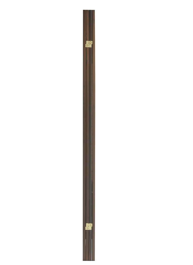 AFT - Stylish Design Bamboo Room Divider – Tall Folding Privacy Screen for Effective Room Separation, Portable Freestanding Wall Divider with Elegant Woven Bamboo Mesh, Perfect for Home and Office Use. (Dark Walnut) Arfan - Image 1