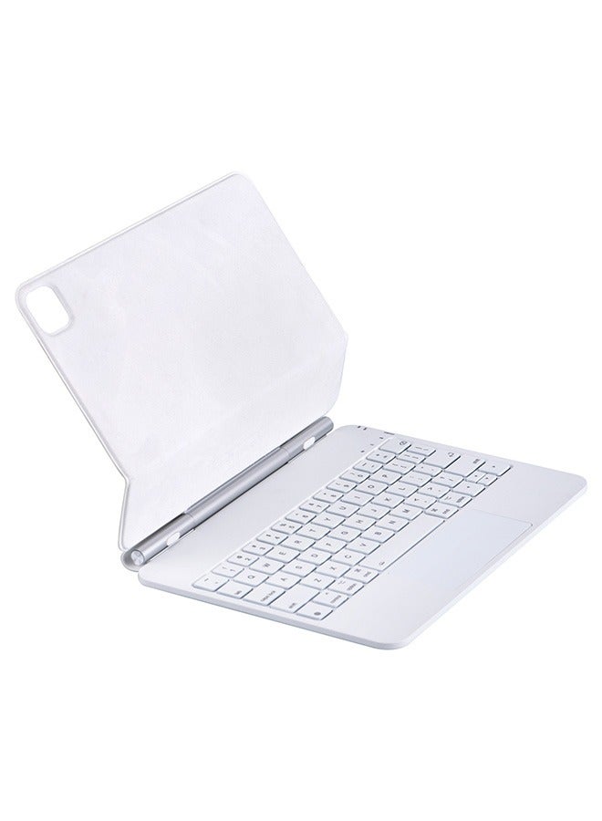 TUNKE Magic Keyboard for iPad 11 Pro 2024 - M4 English & Arabic with Magnetic Back Cover Smart Trackpad Backlit Keyboard Case  - Image 2