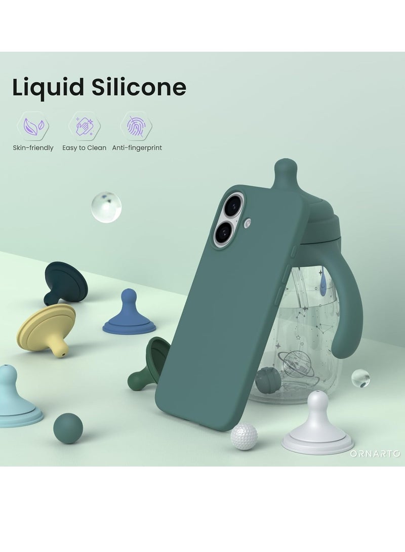 MIGOFAST Designed for iPhone 16 Case Silicone Ultra Slim Shockproof Phone Case with Soft Anti-Scratch Microfiber Lining Enhanced Camera Protection Phone Case for iPhone 16 6.1" - Image 2