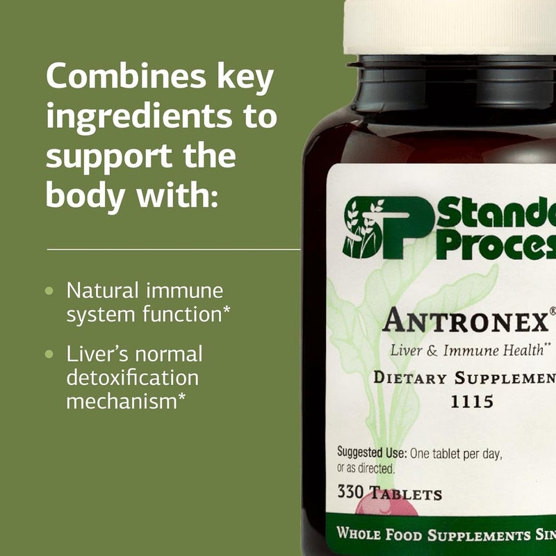 Standard Process Antronex  Whole Food Immune System Support and Liver Health Supplement with Calcium  330 Tablets - Image 4