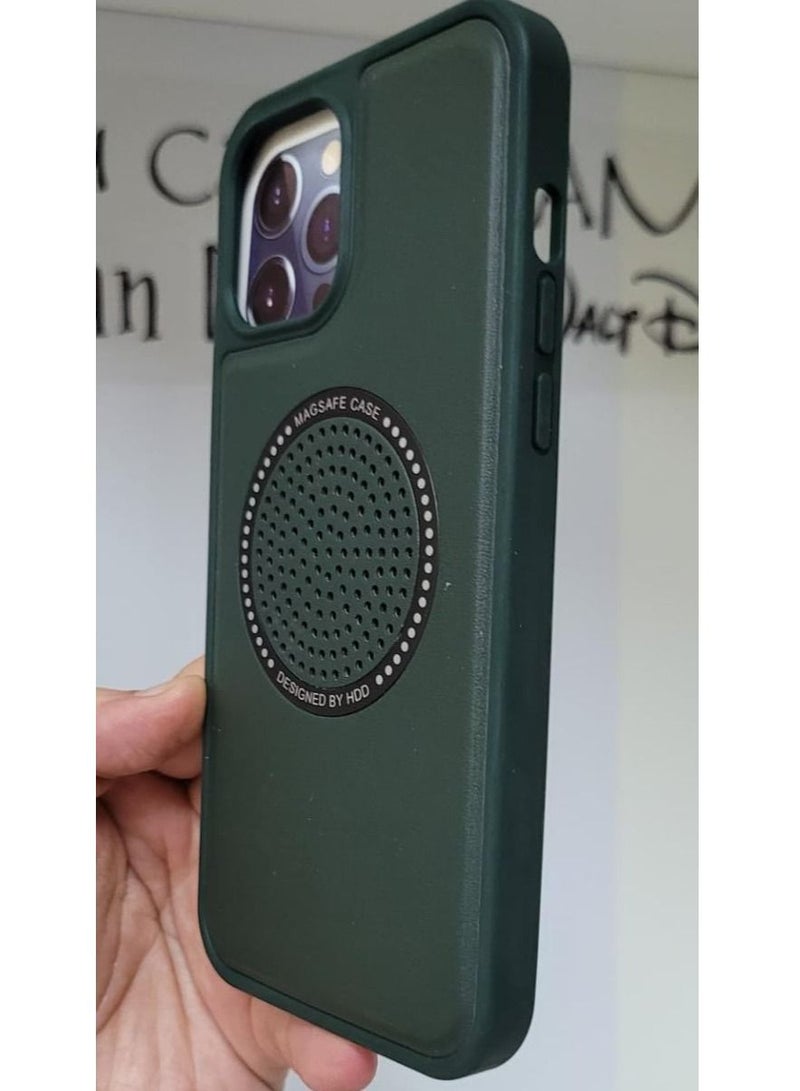 HDD iPhone 12 Pro Max Case with Magsafe Wireless Charging Compatible Slim Protective Cover Green - Image 3