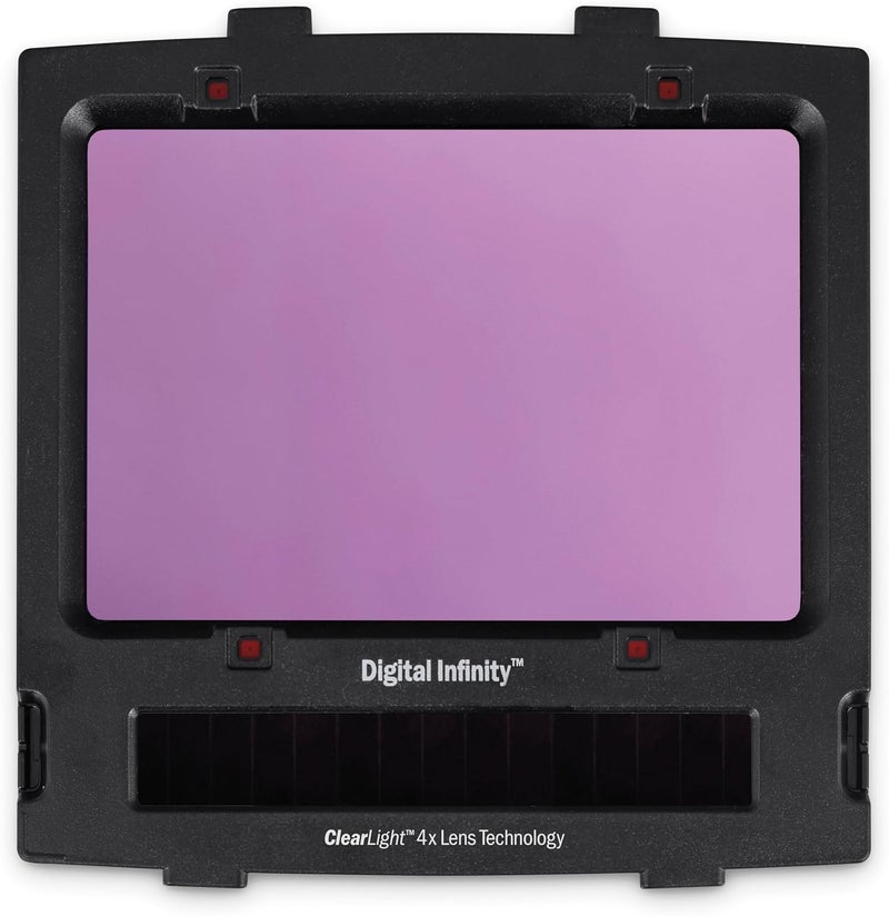 Miller Digital Infinity Black ClearLight 4X  Auto Darkening Welding Helmet for Men with Light State and 4 Arc Sensors  Welding Mask with 134 sq in Viewing Area  Lightweight Welding Hood - Image 3