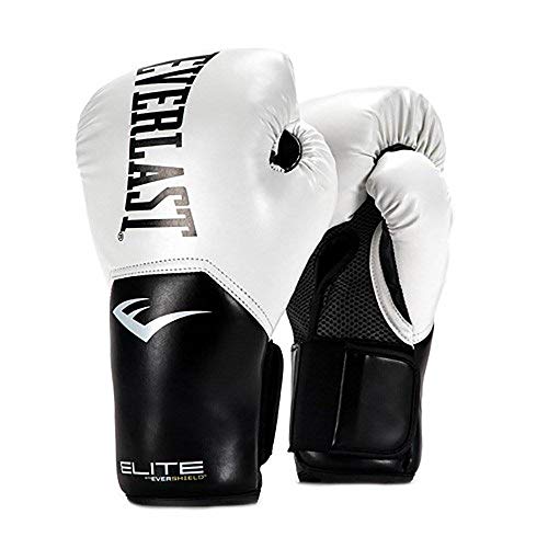 Everlast Elite Pro Style Training Gloves, White, 12 oz - Image 1