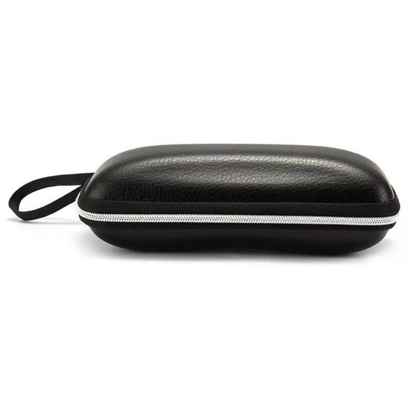 Half frame anti-blue asymmetric flat mirror (black gold frame + zipper glasses case) - Image 5