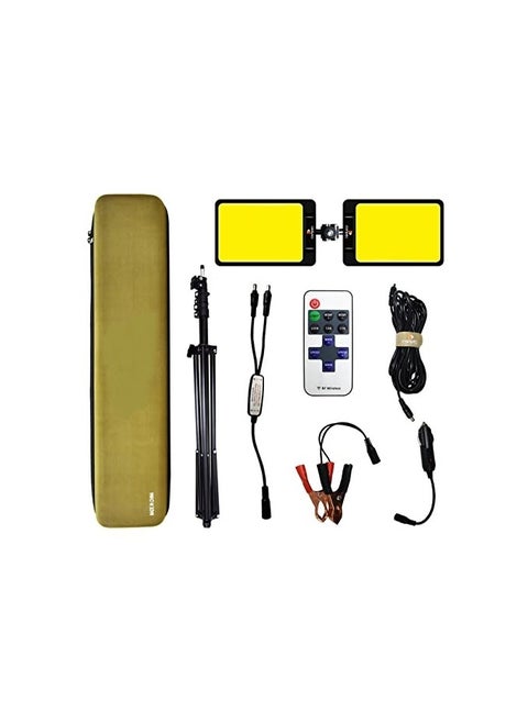 LED Work Light with Telescoping Tripod | 20,000 Lumen Dual-Head Work Light with Stand | Ideal for Outdoor and Indoor Lighting