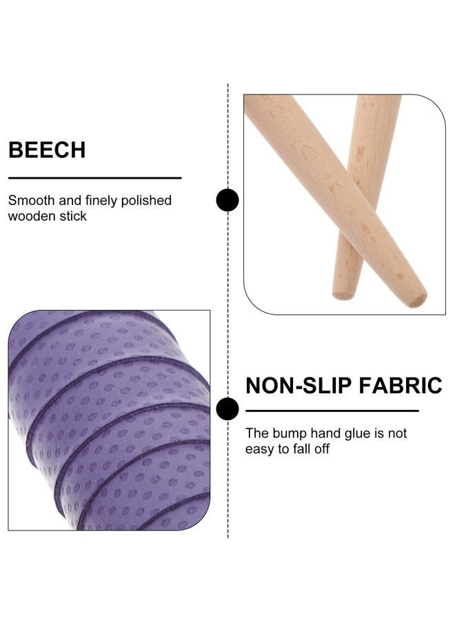 ROSENICE Pair of 350 * 20MM Maibachi of Taiko Drum Drumsticks drumsticks (Purple) - Image 3