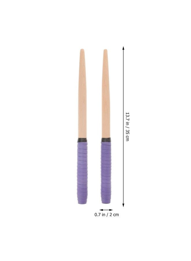 ROSENICE Pair of 350 * 20MM Maibachi of Taiko Drum Drumsticks drumsticks (Purple) - Image 5